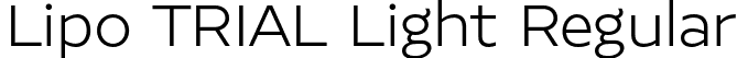 Lipo TRIAL Light Regular font - LipoTRIAL-Light.otf