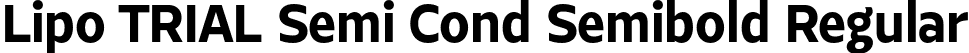 Lipo TRIAL Semi Cond Semibold Regular font - LipoTRIAL-SemiCondensedSemibold.otf