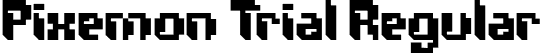 Pixemon Trial Regular font - Pixemon-Trial.otf