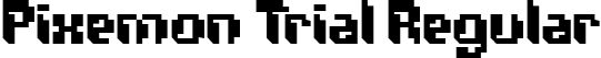 Pixemon Trial Regular font - Pixemon-Trial.ttf