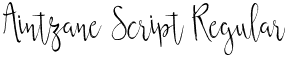 Aintzane Script Regular font - Aintzane-Script.otf