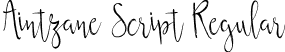 Aintzane Script Regular font - Aintzane-Script.ttf