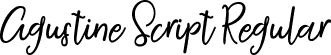 Agustine Script Regular font - Agustine-Script.ttf