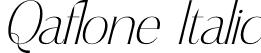 Qaflone Italic font - Qaflone-Italic.otf