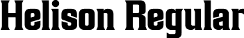 Helison Regular font - helison-x3gzk.otf