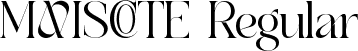 MAVISCOTE Regular font - MAVISCOTE.ttf