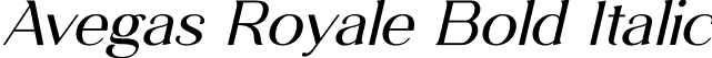 Avegas Royale Bold Italic font - avegasroyale-bolditalic.ttf