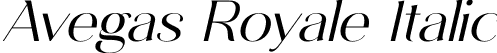 Avegas Royale Italic font - avegasroyale-italic.ttf