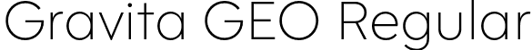 Gravita GEO Regular font - GravitaGEO-Thin.otf