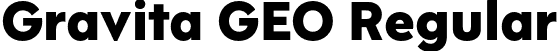 Gravita GEO Regular font - GravitaGEO-ExtraBold.otf