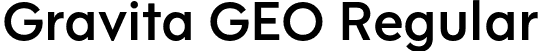 Gravita GEO Regular font - GravitaGEO-Medium.otf
