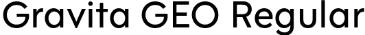 Gravita GEO Regular font - GravitaGEO-Regular.otf