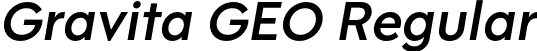 Gravita GEO Regular font - GravitaGEOItalic-Medium.otf