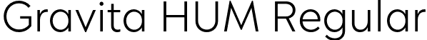 Gravita HUM Regular font - GravitaHUM-ExtraLight.otf