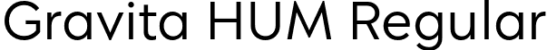 Gravita HUM Regular font - GravitaHUM-Light.otf