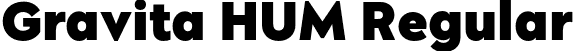 Gravita HUM Regular font - GravitaHUM-Black.otf