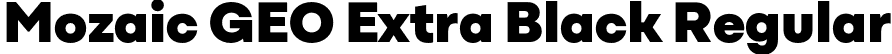 Mozaic GEO Extra Black Regular font - MozaicGEO-ExtraBlack.otf