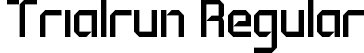 Trialrun Regular font - trial-run.ttf