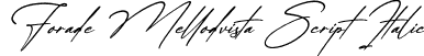 Forade Mellodvista Script Italic font - Forade-Mellodvista-Script-Italic.otf