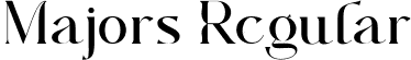 Majors Regular font - Majors.ttf