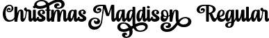 Christmas Maddison Regular font - Christmas-Maddison.otf