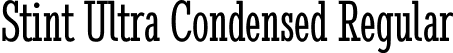 Stint Ultra Condensed Regular font - StintUltraCondensed-Regular.ttf