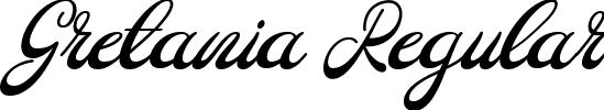 Gretania Regular font - Gretania.ttf