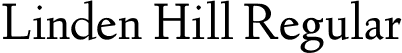 Linden Hill Regular font - LindenHill-Regular.ttf