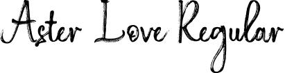 Aster Love Regular font - Aster-Love.ttf