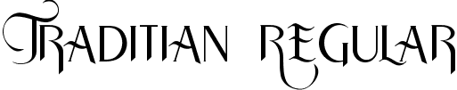 Traditian Regular font - traditian.ttf