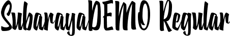 SubarayaDEMO Regular font - subarayademo.ttf