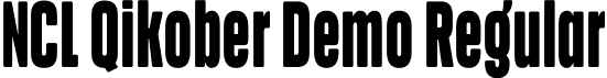 NCL Qikober Demo Regular font - NCLQikober-Demo.otf