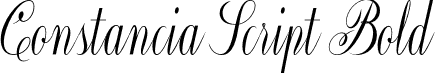 Constancia Script Bold font - constanciascriptbold-8mzmd.otf