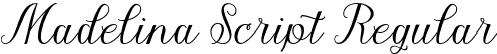 Madelina Script Regular font - Madelina Script.otf