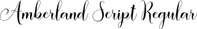 Amberland Script Regular font - Amberland Script.ttf