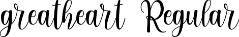 greatheart Regular font - greatheart.ttf