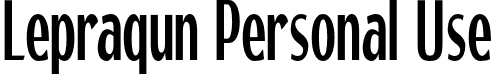 Lepraqun Personal Use font - LepraqunPersonalUse-Regular.otf