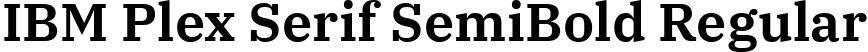 IBM Plex Serif SemiBold Regular font - IBMPlexSerif-SemiBold.ttf