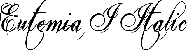 Eutemia I Italic font - Eutemia.ttf