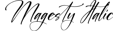 Magesty Italic font - Magesty-Italic.otf