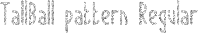 TallBall pattern Regular font - Tallball pattern.otf