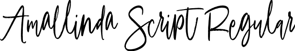 Amallinda Script Regular font - AmallindaScript-Regular.otf