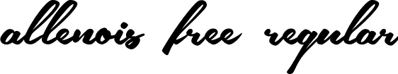 allenois free regular font - allenois free ( DaFont ).ttf