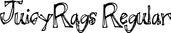 JuicyRags Regular font - JuicyRags.ttf