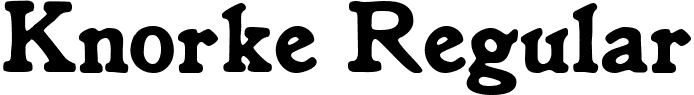 Knorke Regular font - Knorke.ttf