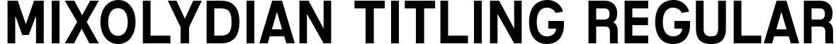 Mixolydian Titling Regular font - mixolydian titling rg.ttf