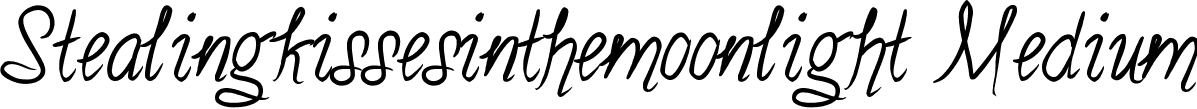 Stealingkissesinthemoonlight Medium font - Stealingkissesinthemoonlight.ttf