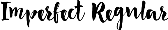 Imperfect Regular font - Imperfect.otf