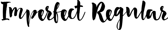 Imperfect Regular font - Imperfect.ttf