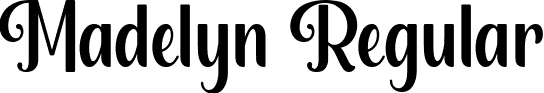 Madelyn Regular font - Madelyn-font-by-Keithzo.otf